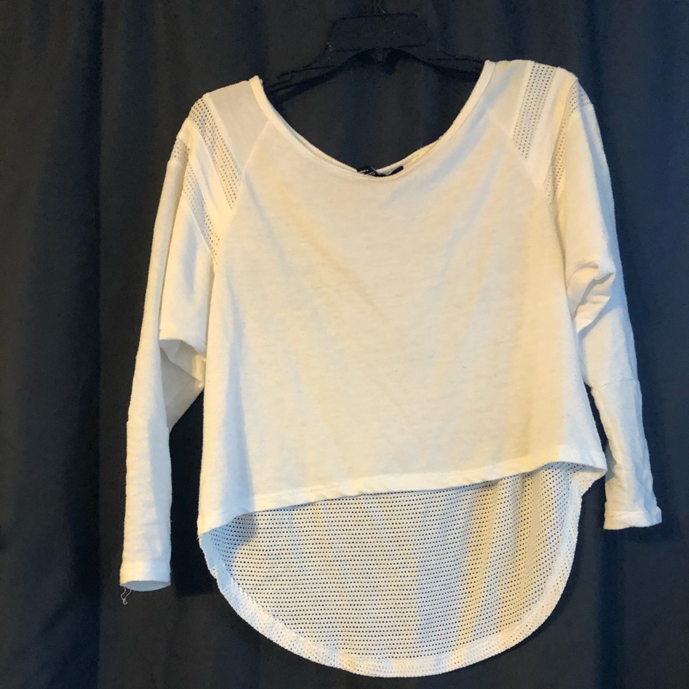 White shirt high-low design